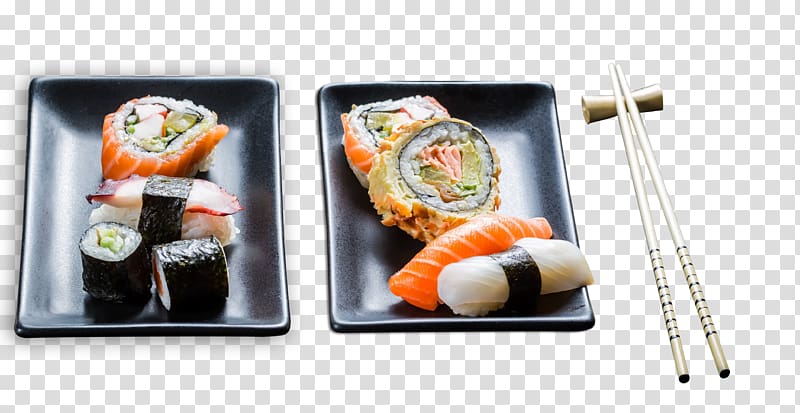 Sushi Japanese Cuisine Asian cuisine California roll Seafood, sushi transparent background PNG clipart
