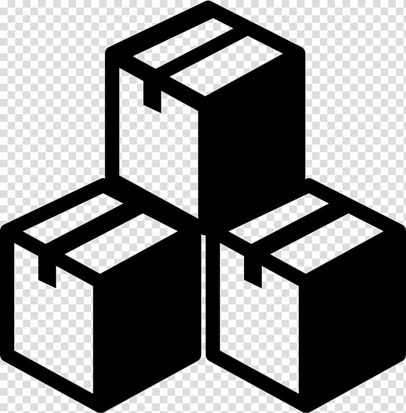 three black boxes illustration, Computer Icons Inventory Business Management Warehouse, warehouse transparent background PNG clipart