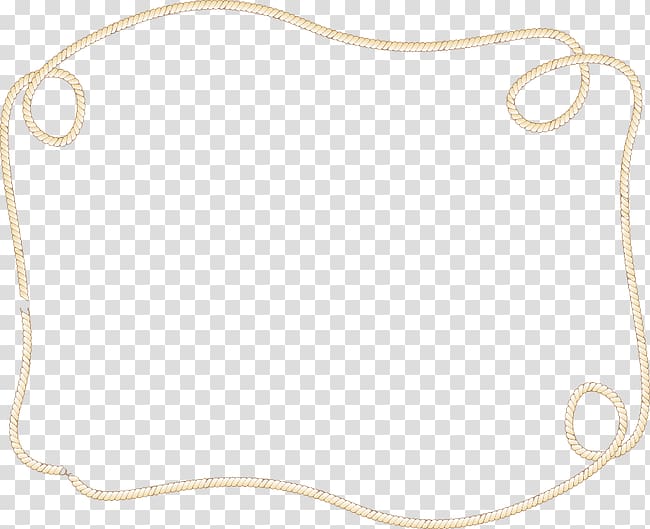 Material White Pattern, Creative rope border transparent background PNG clipart