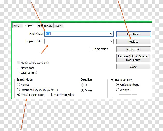 Notepad Regular Expression Search Multiple Strings