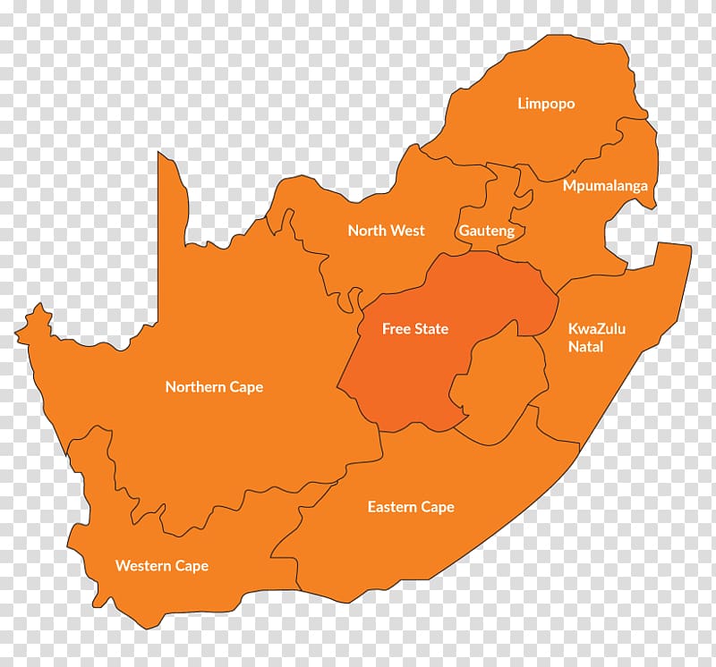 South Africa Map, map transparent background PNG clipart