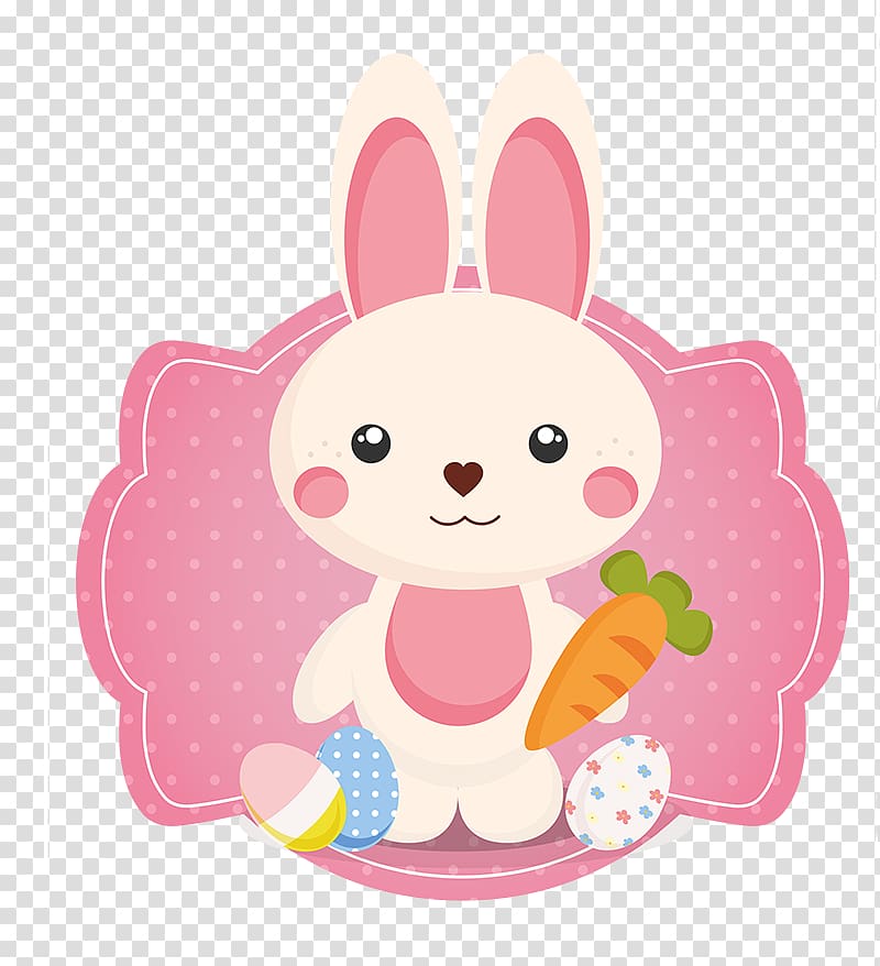 Easter Bunny Paper Label Adhesive, Pascoa transparent background PNG clipart
