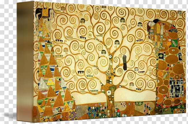 The Tree of Life, Stoclet Frieze Painting Poster, Gustav Klimt transparent background PNG clipart