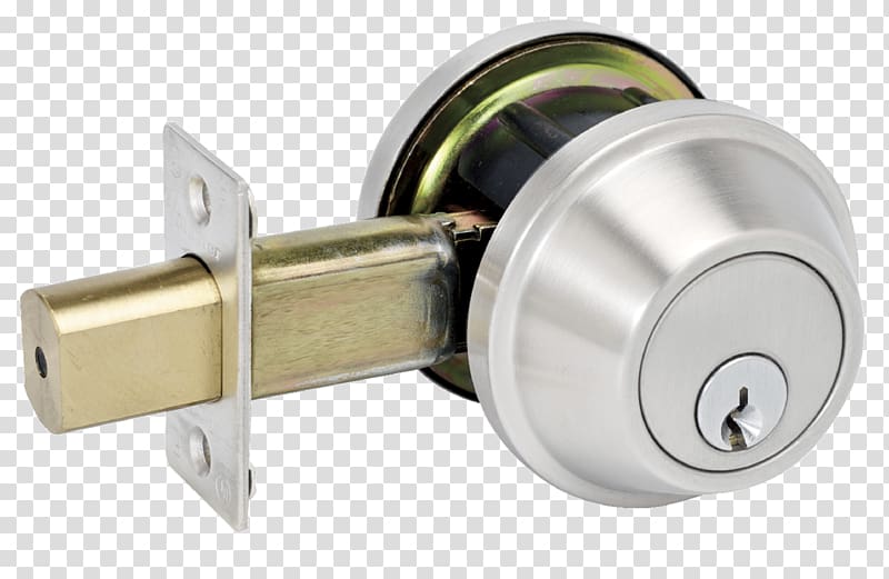 Master Lock Dead bolt Door handle, door lock transparent background PNG clipart