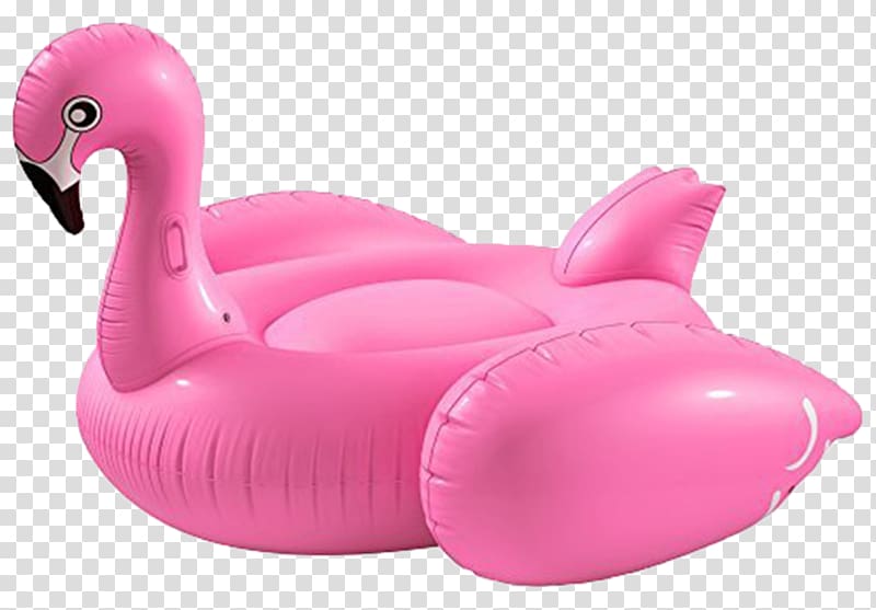 Inflatable Swimming Pools Float Raft Swim ring, Flamingo pool transparent background PNG clipart