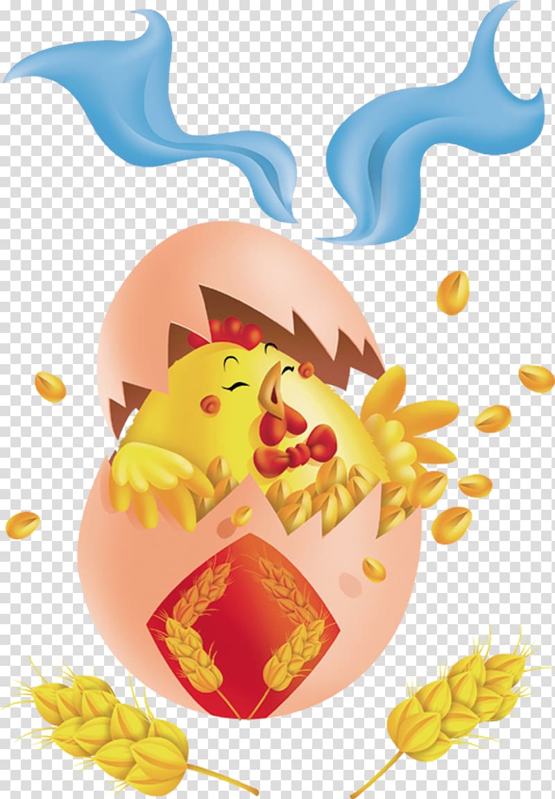 Chinese New Year Crafts Rooster Chinese zodiac, 2017 Year of the Rooster auspicious festive chick transparent background PNG clipart