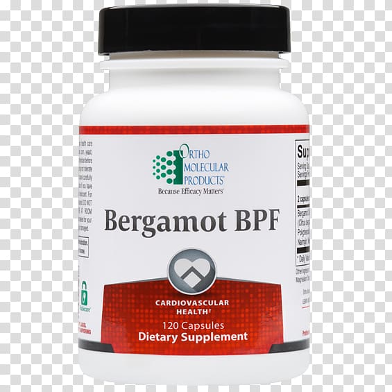 Dietary supplement Bergamot BPF 30 / 2 Capsules Ortho Molecular Products, Adapten-All, 120 Capsules Ortho Molecular Products Bergamot BPF Capsules, 60 Count, health transparent background PNG clipart