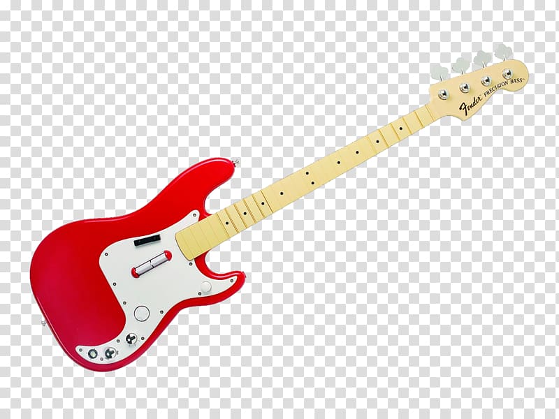 Fender Precision Bass Rock Band 3 Fender Mustang Bass Bass guitar, bass transparent background PNG clipart