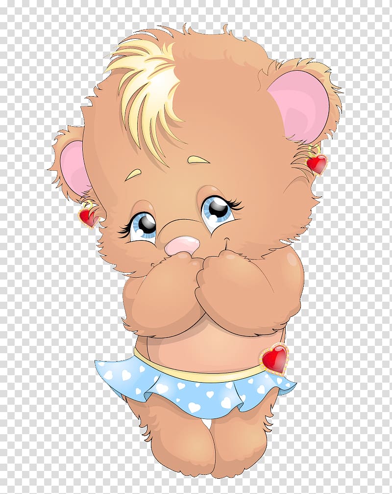 Teddy bear Cartoon , Shy bear transparent background PNG clipart