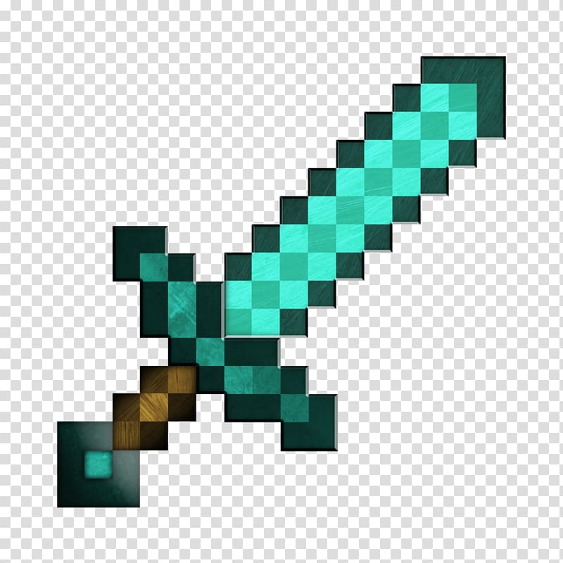 Minecraft Pocket Edition Roblox Sword Diamon Transparent Background Png Clipart Hiclipart
