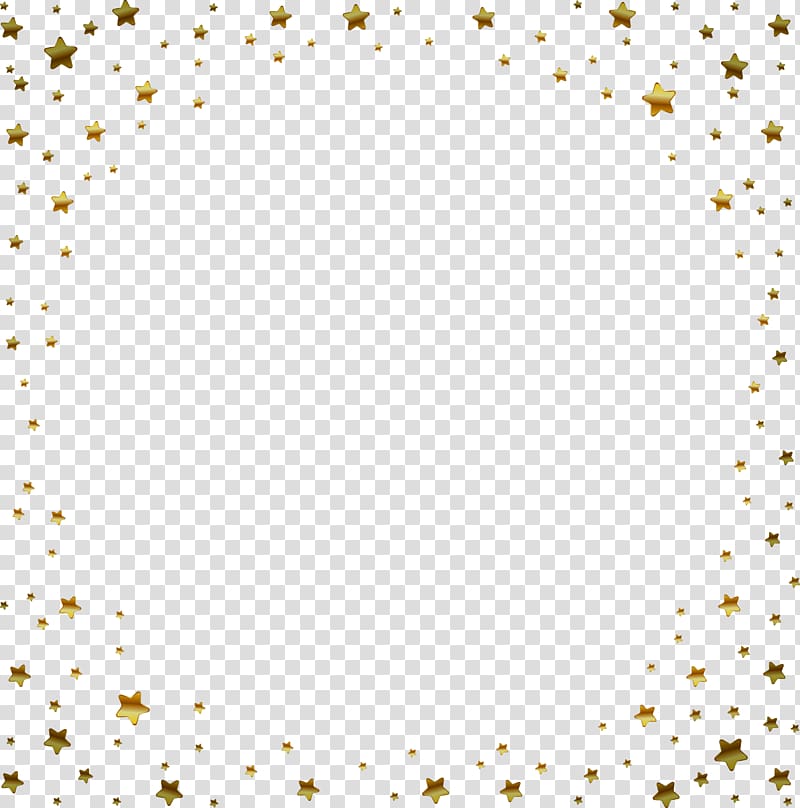 yellow star borderline illustration, Google Motif Pattern, Man Star pattern border transparent background PNG clipart
