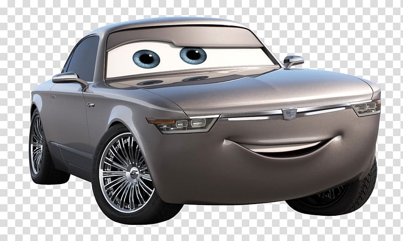 gray Disney Cars character, Sports car Personal luxury car Luxury vehicle Automotive design, Cars 3 Sterling transparent background PNG clipart