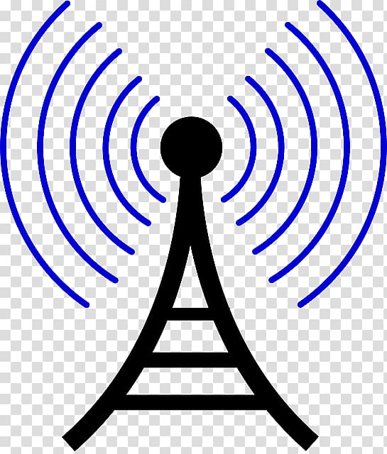Telecommunications tower Broadcasting Amateur radio , radio transparent background PNG clipart