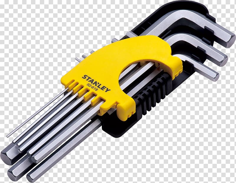 Spanners Stanley Hand Tools Hex key Allen, hand operated tools transparent background PNG clipart