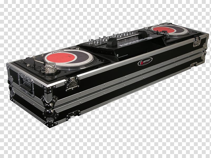 Two turntables and a microphone DJ mixer Turntablism Audio Mixers Disc jockey, Turntable transparent background PNG clipart