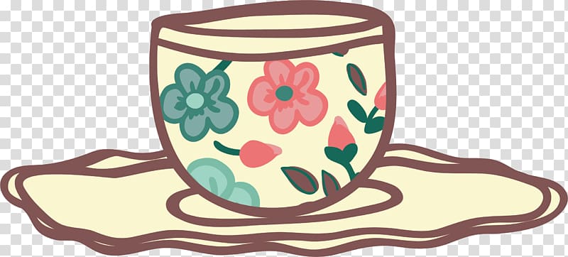 Teacup , hand-painted tea cup transparent background PNG clipart