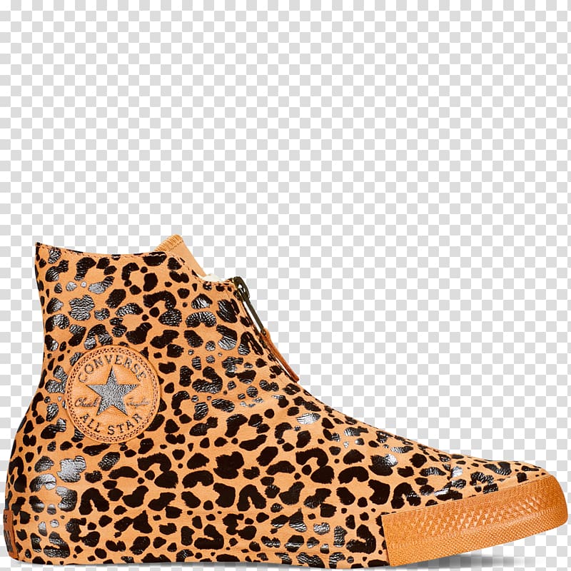 Converse High-top Chuck Taylor All-Stars Sneakers Shoe, leopard print transparent background PNG clipart