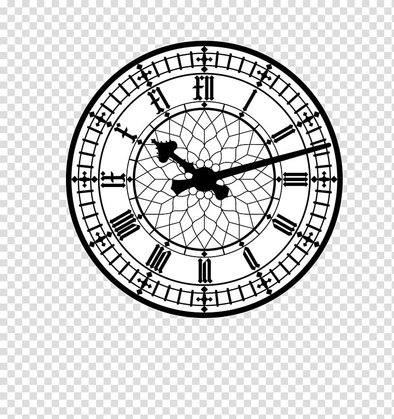 Big Ben Palace of Westminster Tower Bridge Clock, Cartoon Clock transparent background PNG clipart