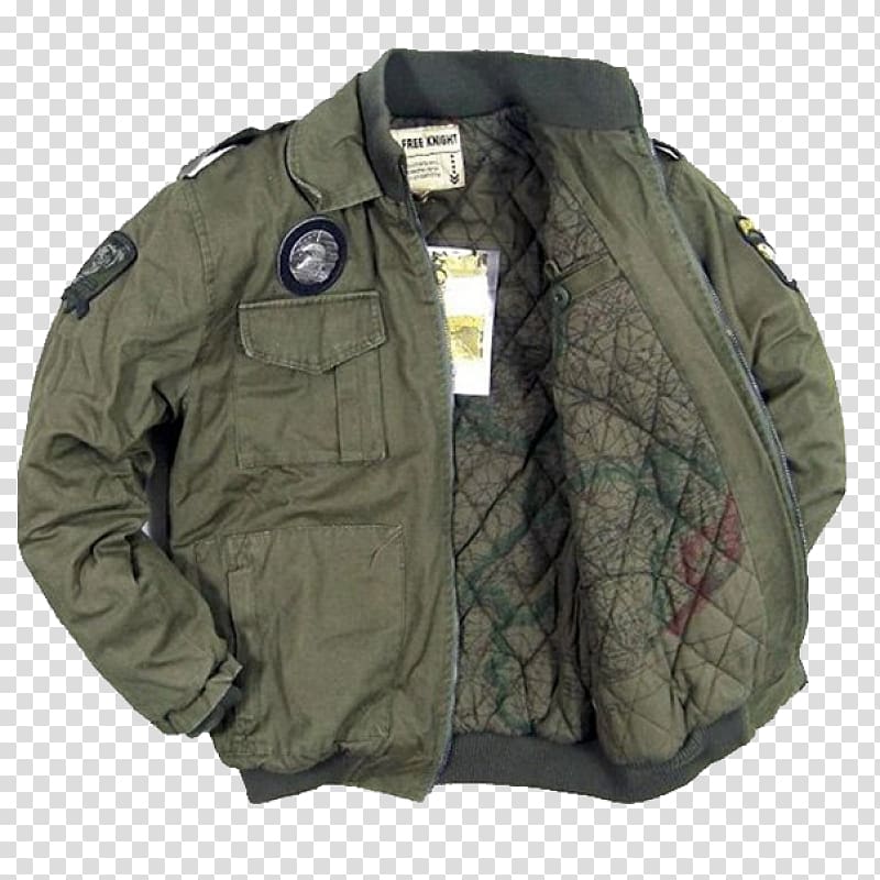 Flight jacket M-1965 field jacket Coat 101st Airborne Division, jacket transparent background PNG clipart