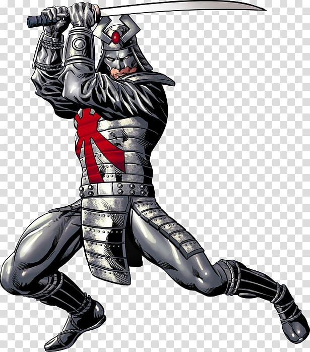 Silver Samurai Wolverine Shredder Apocalypse Psylocke, Samurai transparent background PNG clipart