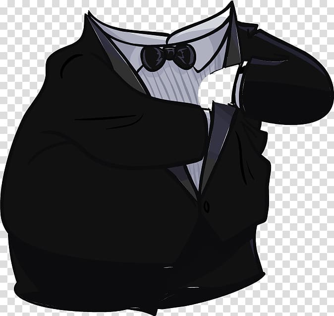 Club Penguin Drawing Clothing Outerwear, dark suit transparent background PNG clipart