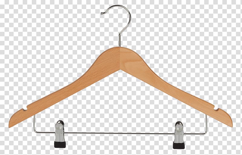 Clothes hanger Wood Clothing Pants Closet, wood transparent background PNG clipart
