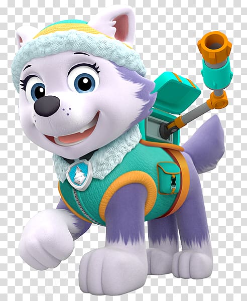 purple Paw Patrol character, Siberian Husky Iron-on The New Pup Child , Everest Paw Patrol transparent background PNG clipart