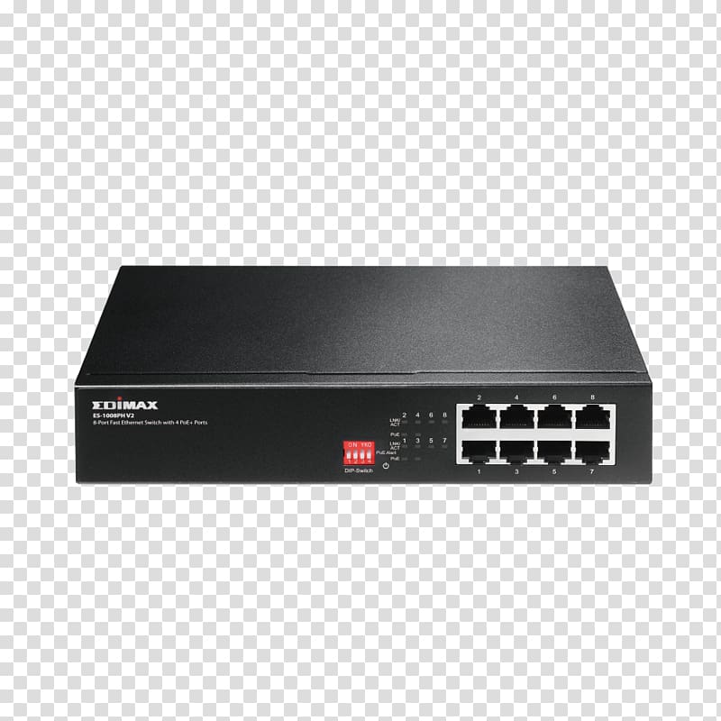 Power over Ethernet Network switch Gigabit Ethernet IEEE 802.3at, network switch symbol transparent background PNG clipart