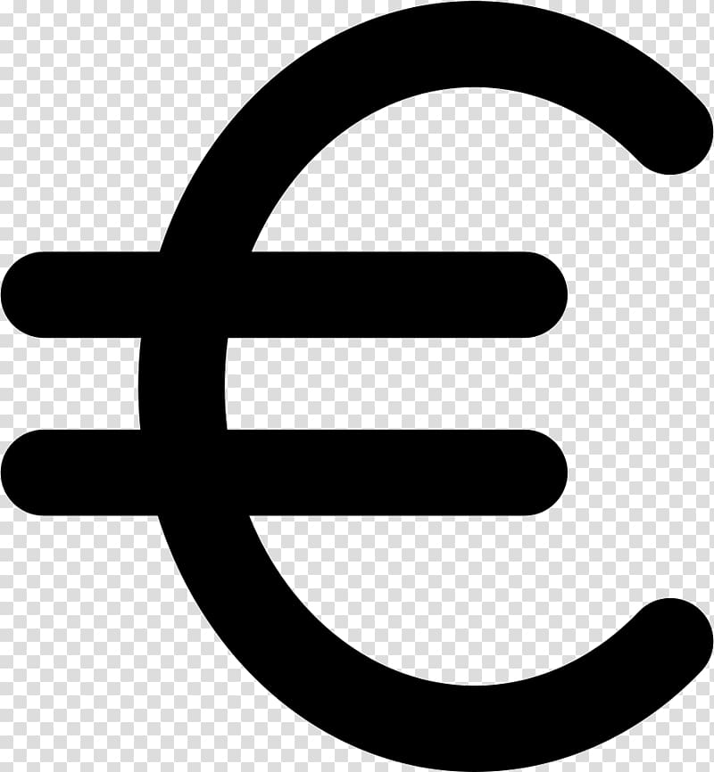 Currency symbol Euro sign Money, euro transparent background PNG clipart