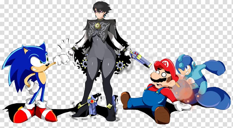 Bayonetta Super Smash Bros. for Nintendo 3DS and Wii U Mario & Sonic at the Olympic Games Sonic Lost World, comic blast transparent background PNG clipart