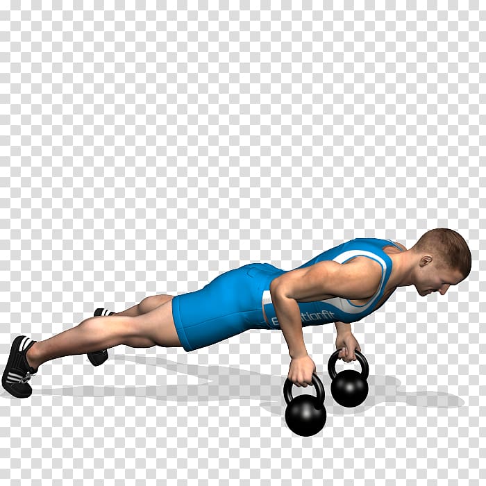 Physical fitness Push-up Kettlebell Exercise Lying triceps extensions, push ups transparent background PNG clipart