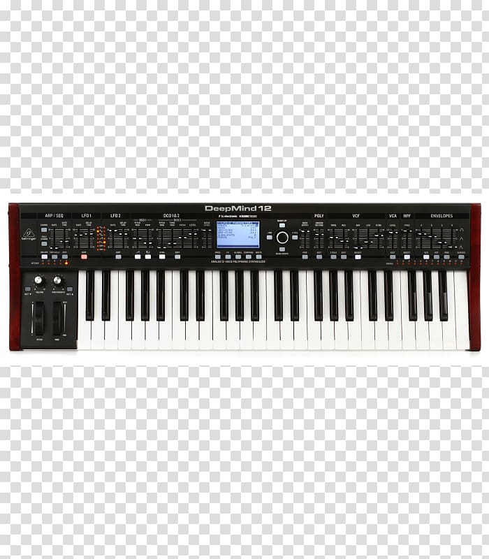 Prophet '08 Sound Synthesizers Behringer Analog synthesizer Electronic keyboard, musical instruments transparent background PNG clipart