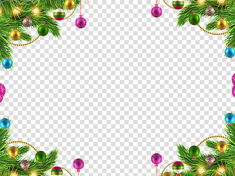Christmas Holiday, Christmas ball border transparent background PNG clipart