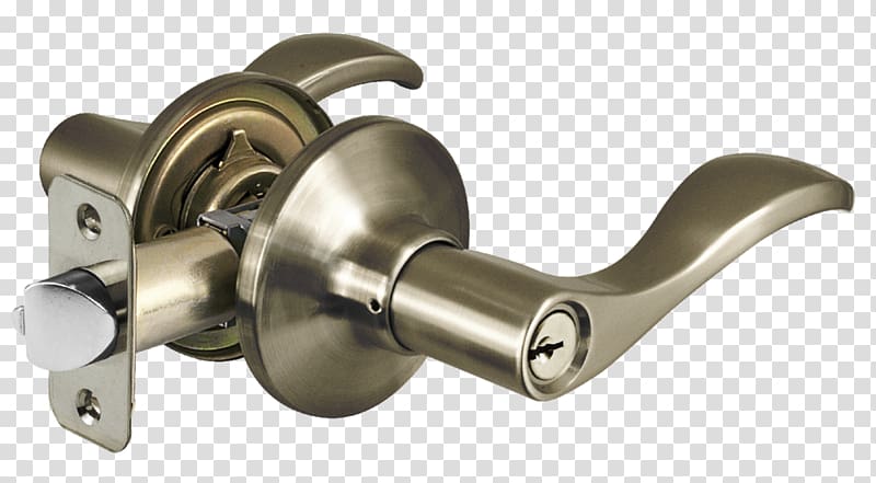 Door handle Lockset Kwikset, door lock transparent background PNG clipart