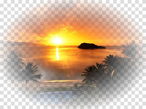 Desktop Hawaiian Beaches Ombi Langu , sun set transparent background PNG clipart