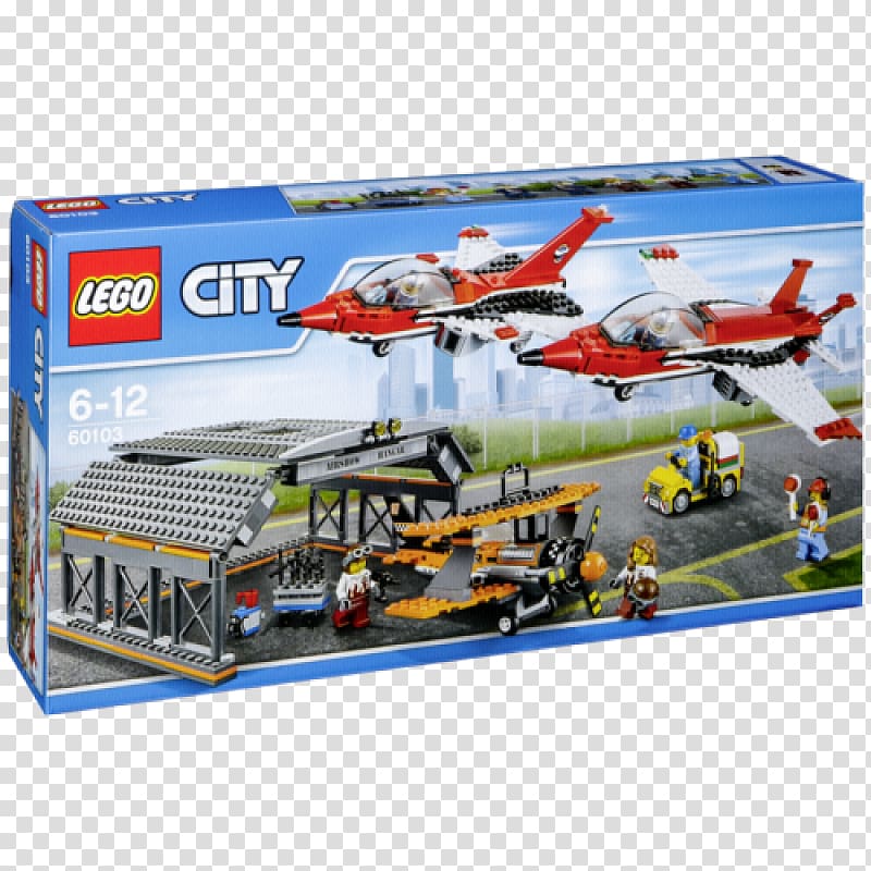 Airplane LEGO 60103 City Airport Air Show Toy, air show transparent background PNG clipart