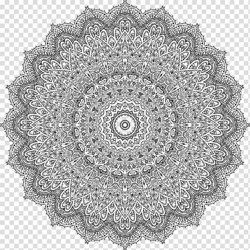 Mandala Coloring book Symbol, symbol transparent background PNG clipart