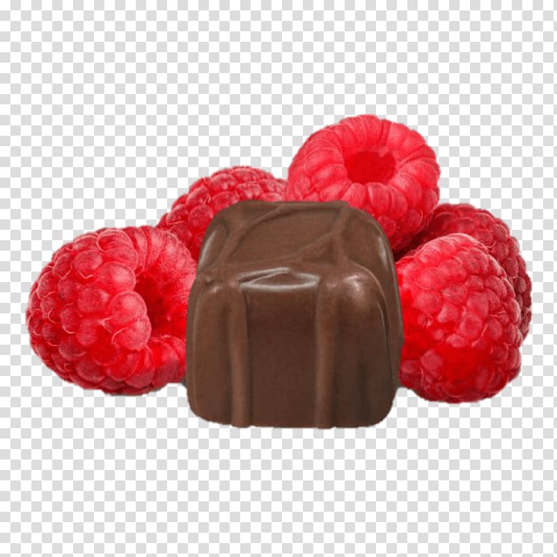 Chocolate truffle Raspberry Bonbon Chocolate bar Praline, raspberry transparent background PNG clipart