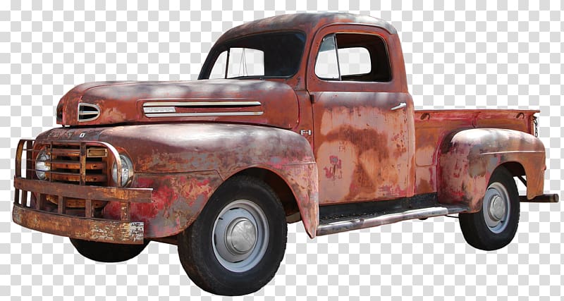 Classic car BMW Pickup truck Gus' Garage, car transparent background PNG clipart