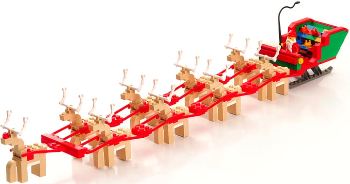 Rudolph Santa Claus Reindeer LEGO , Slay transparent background PNG clipart