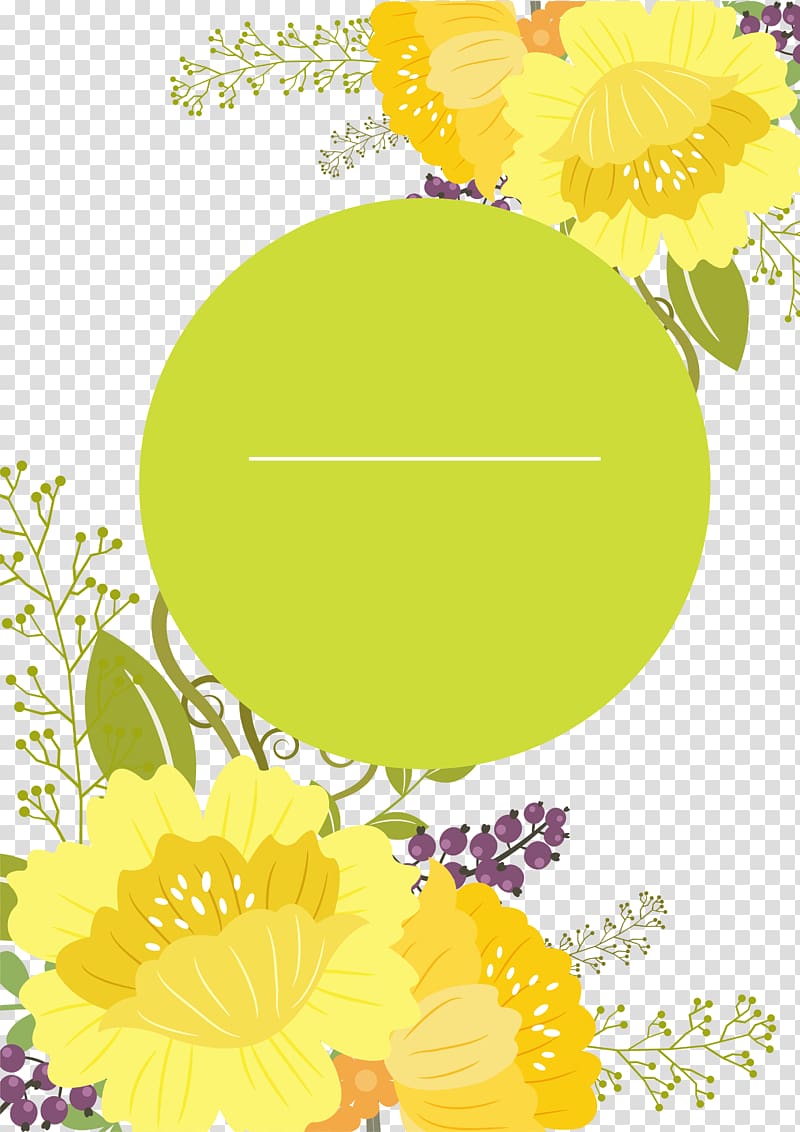 yellow and purple floral art, Yellow, Fresh bones border texture transparent background PNG clipart