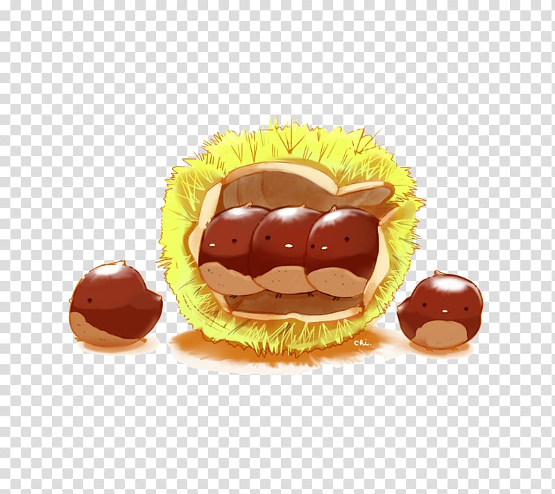 Food Tart Chinese chestnut Crxe8me caramel Illustration, Chestnuts chick transparent background PNG clipart