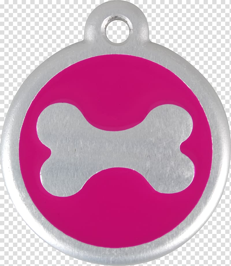 Dingo Pet tag Dhole Dog collar Pit bull, pink bone transparent background PNG clipart