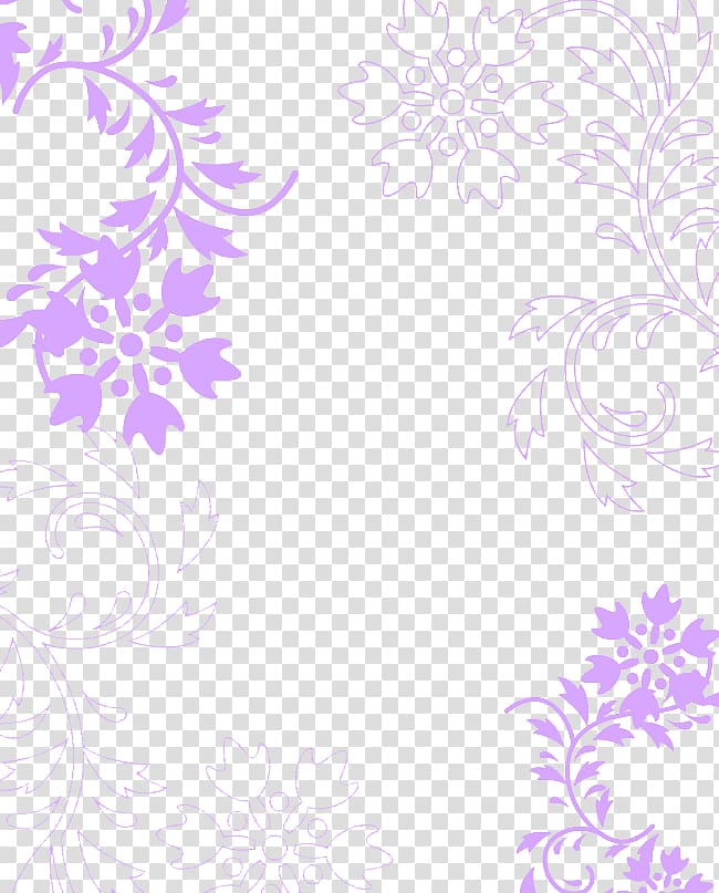 pink floral border, Pattern, Purple pattern transparent background PNG clipart