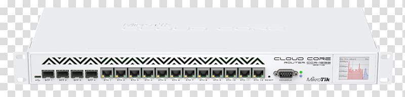 MikroTik CCR1036-12G-4S-EM MikroTik RouterBOARD Core router, others transparent background PNG clipart