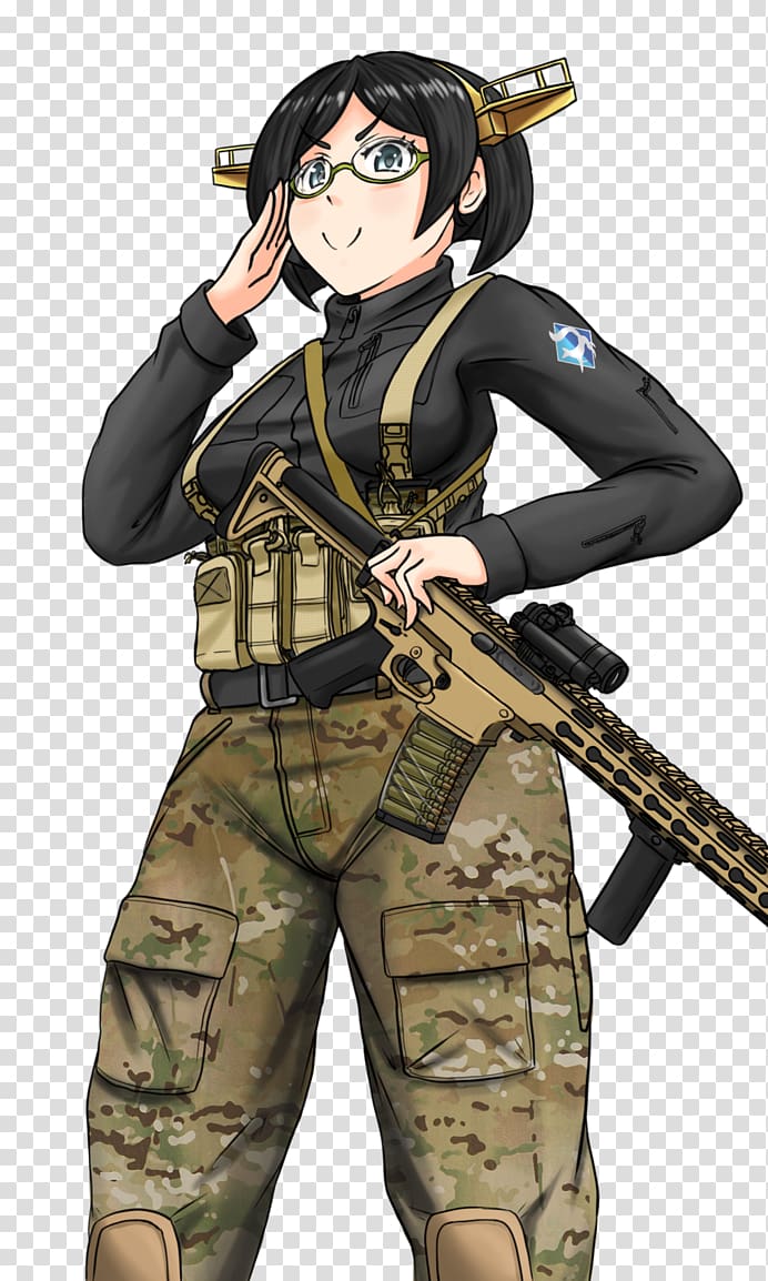 Waifu Soldier Character Souls, Soldier transparent background PNG clipart