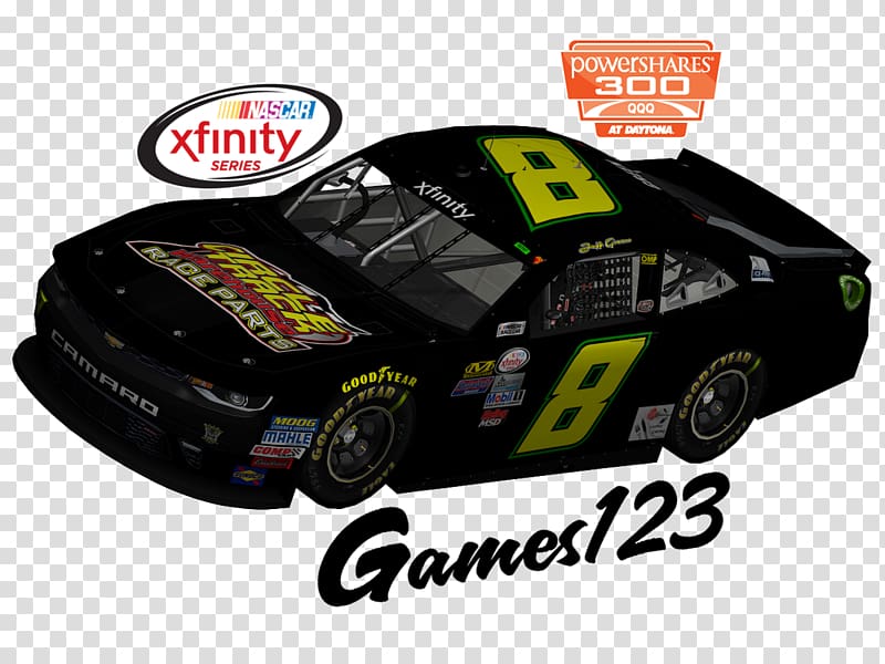 NASCAR Xfinity Series Auto racing Daytona International Speedway car racing, car transparent background PNG clipart