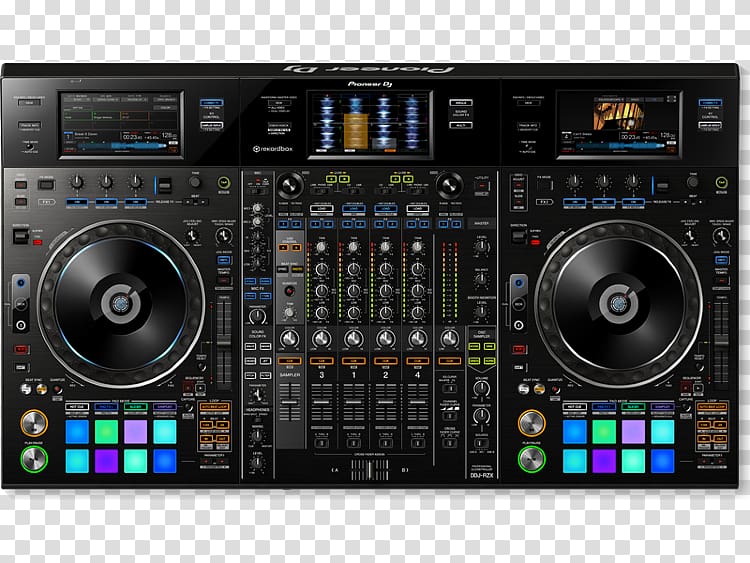 Pioneer DDJ-RZX Pioneer DJ DJ controller Disc jockey Audio, microphone transparent background PNG clipart