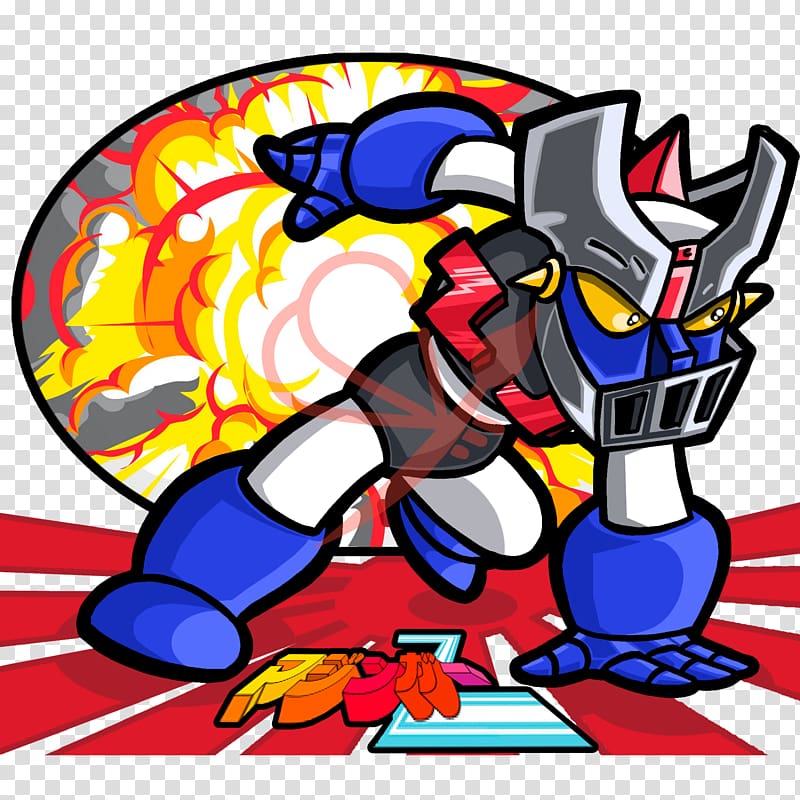 Drawing Character Cartoon , Mazinger Z transparent background PNG clipart