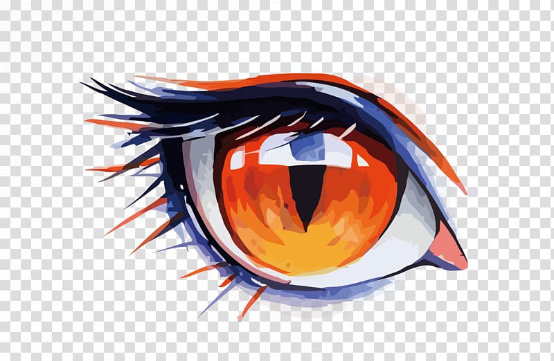Watercolor painting Drawing Eye, eyes transparent background PNG clipart